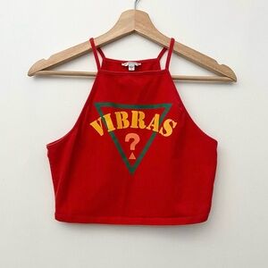 Guess X J Balvin Red “Vibras” Crop Top